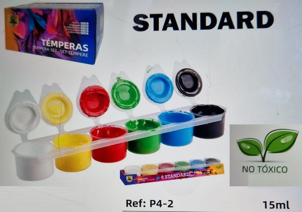 TEMPERA SET 6COLORES