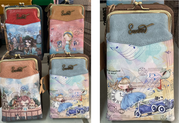 CARTERA PORTA MOVIL SWEET CANDY 13x18cm