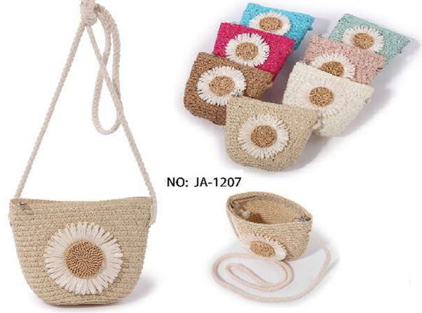 BOLSITO MIMBRE DECORADO 14x13cm