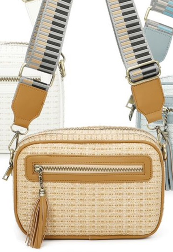 BOLSO CUADRADO RATTAN COLORES
