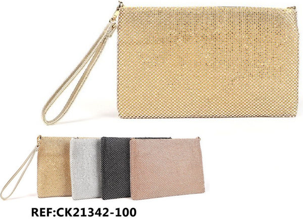 BOLSO CARTERA ALARGADO BRILLO