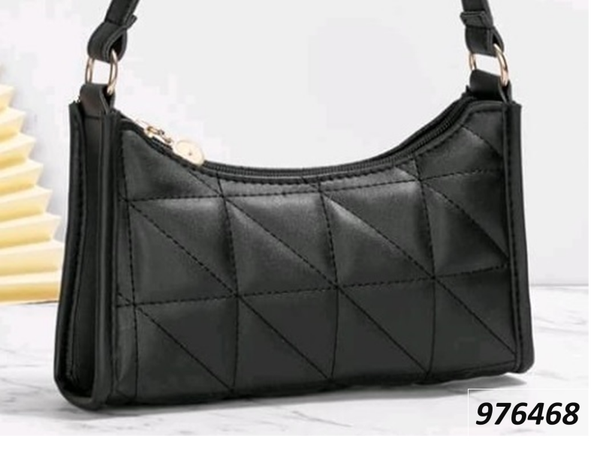 BOLSO BAGUETTE GUATEADO NEGRO