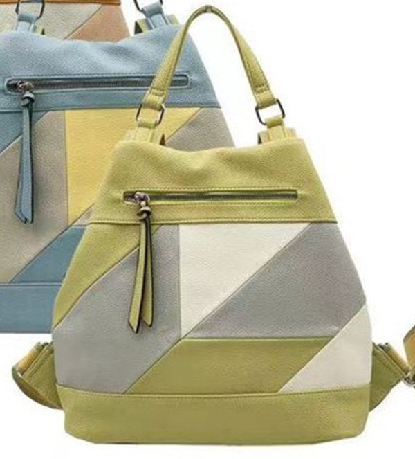 -MOCHILA PASEO COLORES GEOMETRICOS