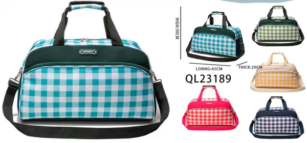 BOLSO DEPORTE/VIAJE CUADROS 45x30cm