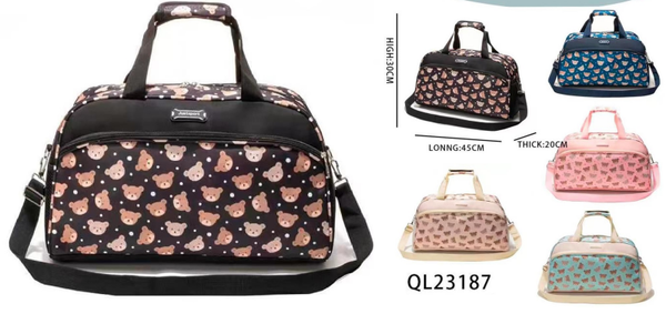 BOLSO DEPORTE/VIAJE ESTAMPADA 45x30cm