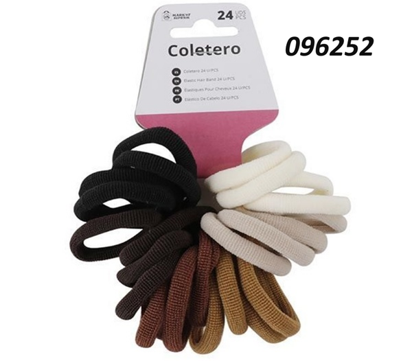 COLETERO GOMA 24pz COLORES SURTIDOS (12)