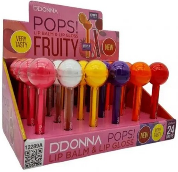 BRILLO LABIOS+BALSAMO POPS! FRUITY (24)