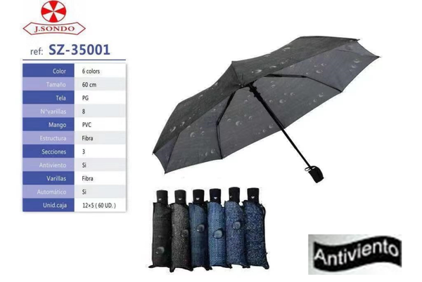 PARAGUAS CRO. PLEGABLE GOTAS