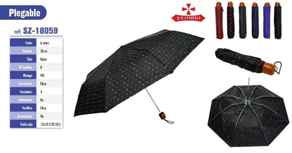 PARAGUAS UNISEX PLEGABLE DECORADO (12)