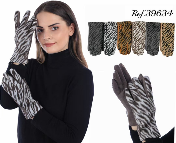 GUANTES SRA. ANIMAL PRINT SURTIDOS