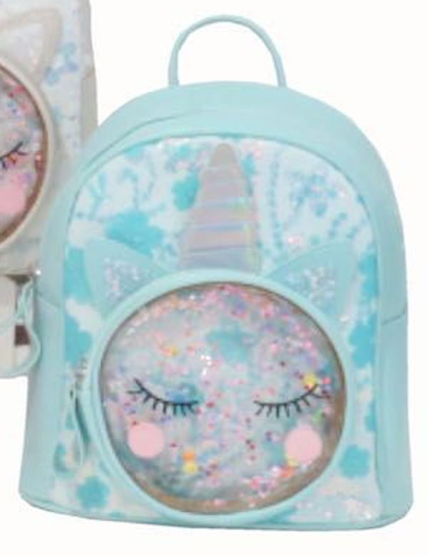 MOCHILA PASEO BRILLO UNICORNIOS