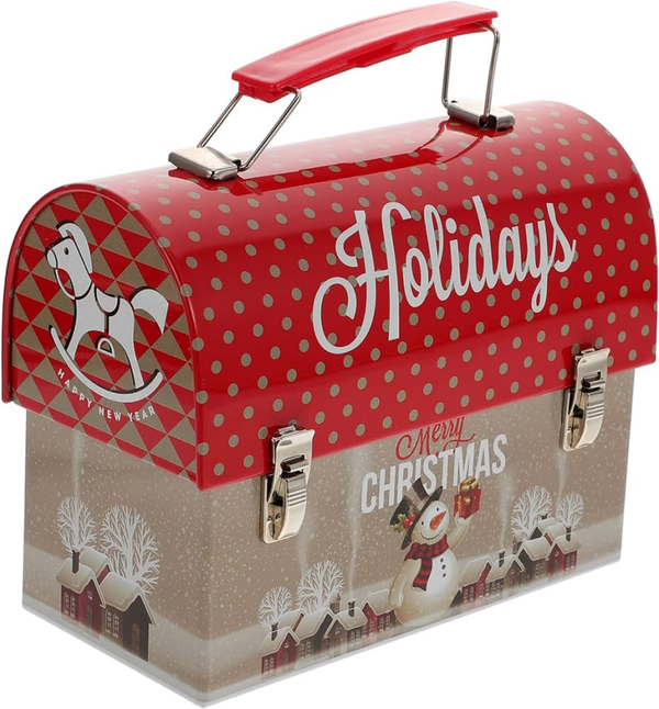 HUCHA METAL DECORADA NAVIDAD