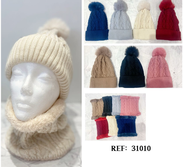CONJUNTO GORRO+BRAGA SRA. SURTIDO