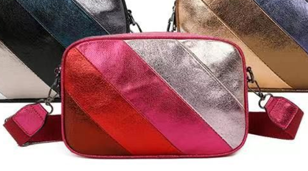 BOLSO BANDOLERA TRICOLOR 24x16cm