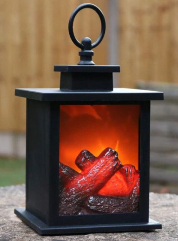 LAMPARA FAROL EFECTO CHIMENEA