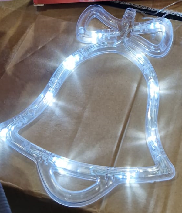 CAMPANA LUCES LED NAVIDAD