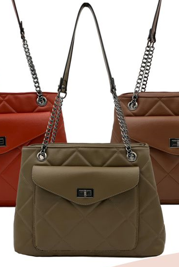 BOLSO CUADRADO MATERIAL CIERRE