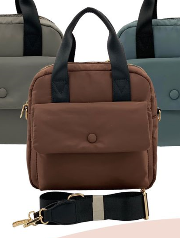 BOLSO CUADRADO BICOLOR MALETA