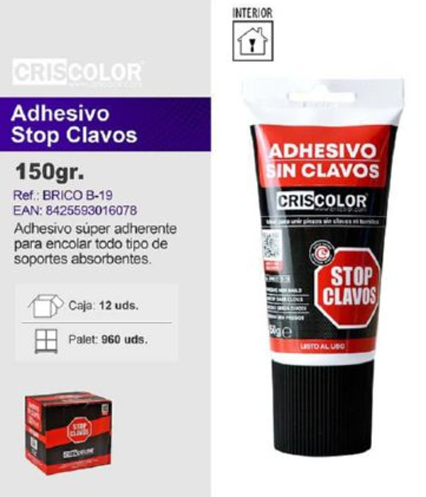 MASILLA ADHESIVA STOP CLAVOS CRISCOLOR
