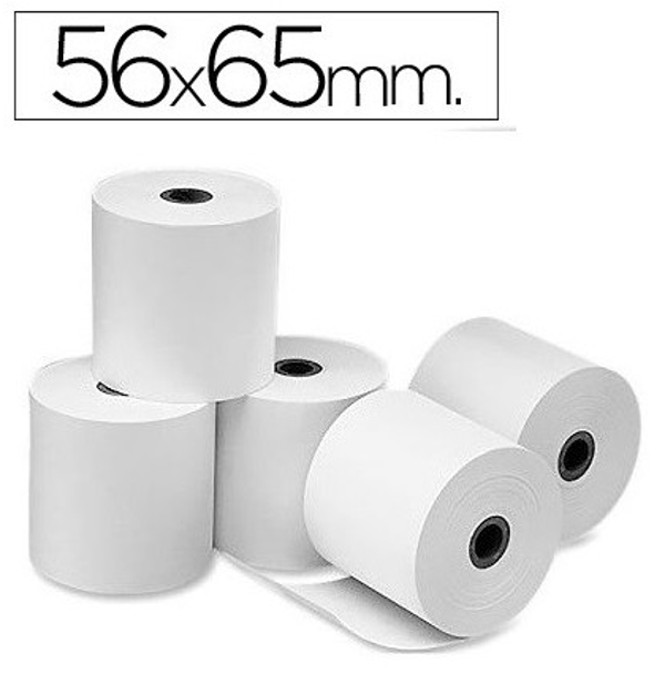ROLLO PAPEL SUMADORA 56x65mm (10)