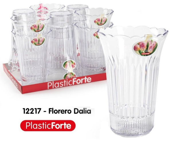 FLORERO PLASTICO DALIA 28cm (12)
