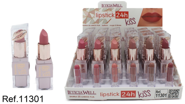 BARRA DE LABIOS FIJA KISS 24h (24)