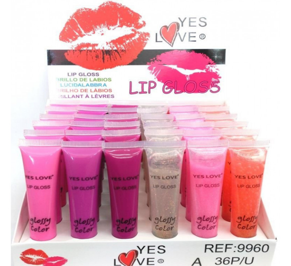 BRILLO DE LABIOS FIJO TUBO 6COLORES (36)