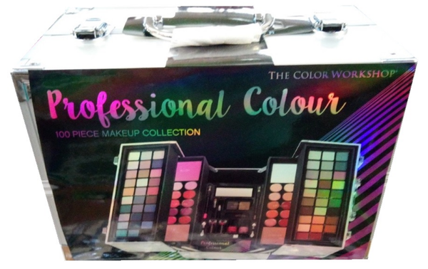 MALETIN ALUMINIO MAQUILLAJE GIGANTE 100pz