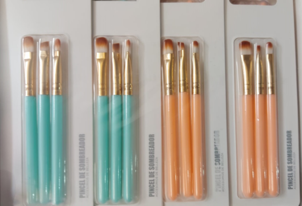 SET BROCHAS MAQUILLAJE 3ud BLISTER