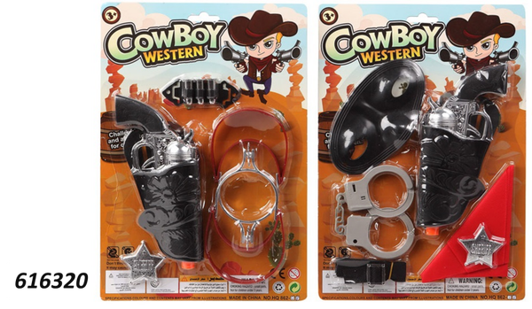 PISTOLA COWBOY ACCESORIOS BLISTER