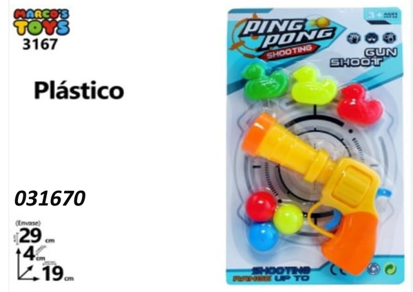 PISTOLA LANZA BOLAS PATITOS