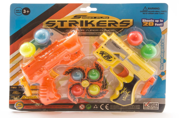 PISTOLA DE BOLAS 2ud BLISTER