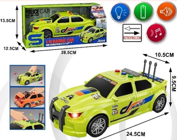 COCHE DEPORTIVO LUZ/SONIDO