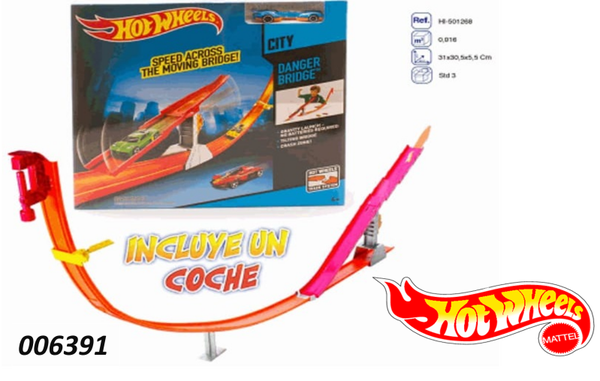 PISTA HOT WHEELS DANGER BRIDGE