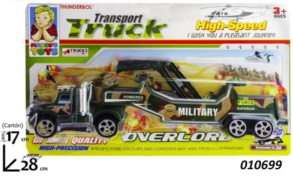 CAMION MILITAR BLISTER