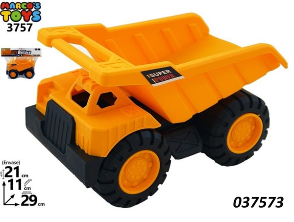 CAMION VOLQUETE NARANJA GRANDE