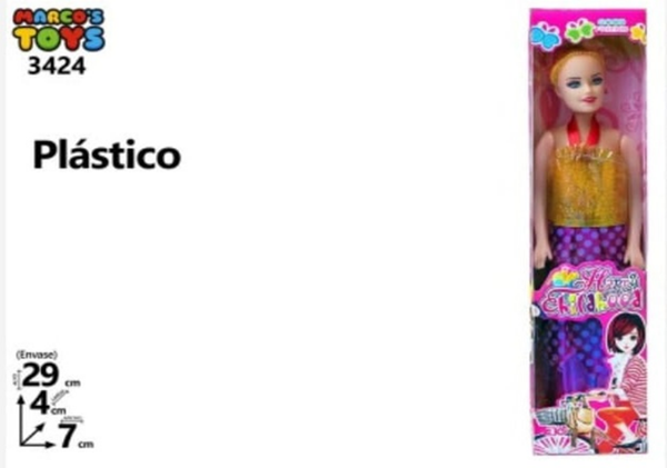 MUÑECA VESTIDOS CAJA