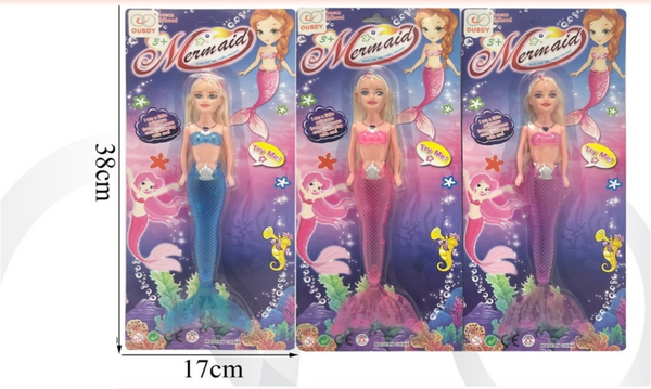 MUÑECA SIRENA BLISTER CON LUZ