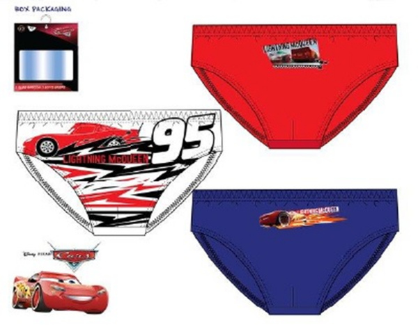 CALZONCILLO INF. SLIP CARS 3ud