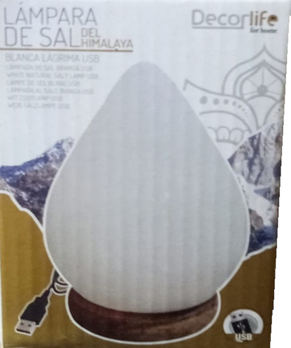 LAMPARA DE SAL DEL HIMALAYA USB 13cm