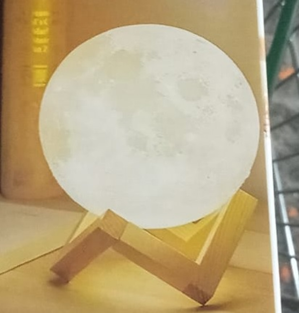 LAMPARA LED LUNA 3D BASE 15cm