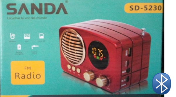 ALTAVOZ VINTAGE SANDA SD5230 BLUETOOTH
