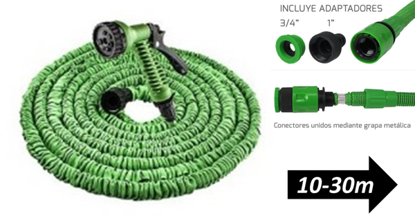 MANGUERA EXTENSIBLE JARDIN 10-30m