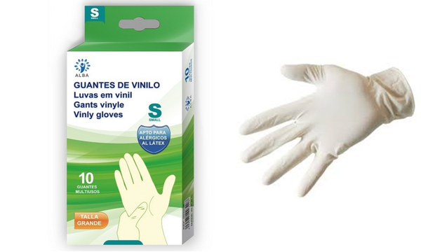 GUANTES VINILO ALBA 10ud (10)