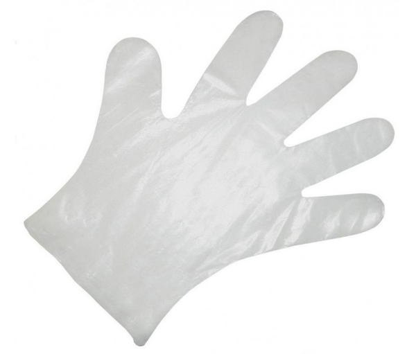 GUANTES DESECHABLES PLASTICO 100ud