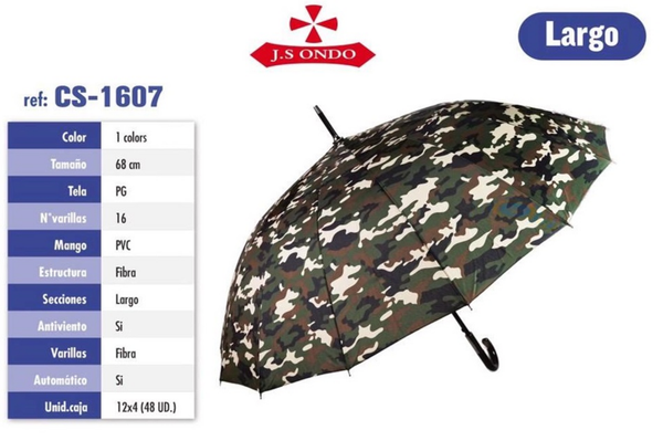 PARAGUAS CRO. DECORADO CAMUFLAJE