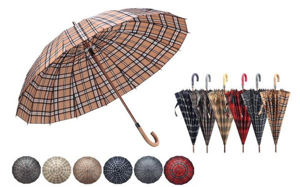 PARAGUAS SRA. ESTAMPADO CUADROS