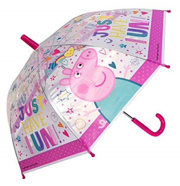 PARAGUAS INF. PEPPA PIG TRANSPARENTE