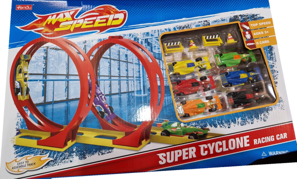 PISTA SUPER CYCLONE+6COCHES