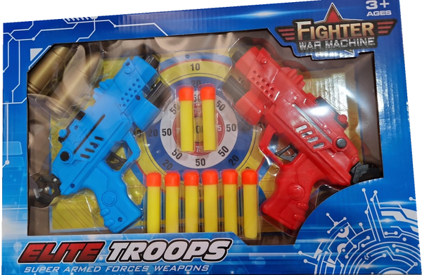 PISTOLA LANZA BALAS DUO CAJA